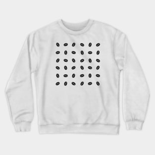 Coffee Beans Pattern Crewneck Sweatshirt